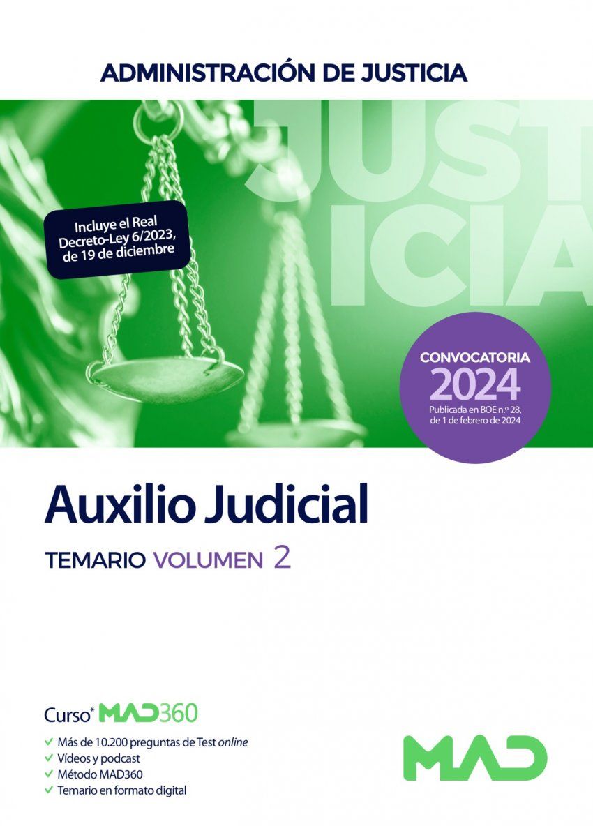 cuerpo auxilio judicial administracion justiciavol2