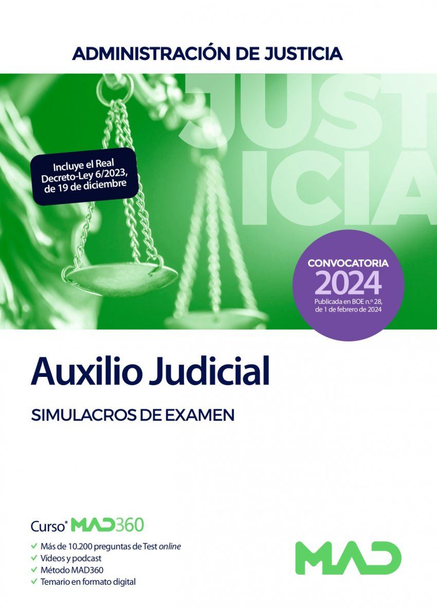 cuerpo auxilio judicial administracion justiciasim