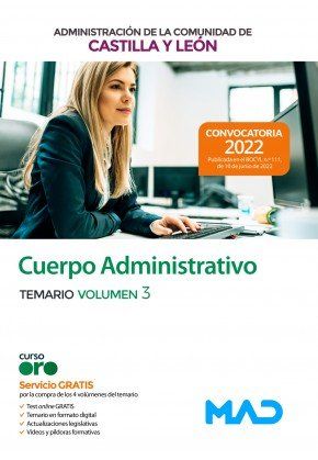 cuerpo administrativo comunidad autonoma castilla y leon VOL 3