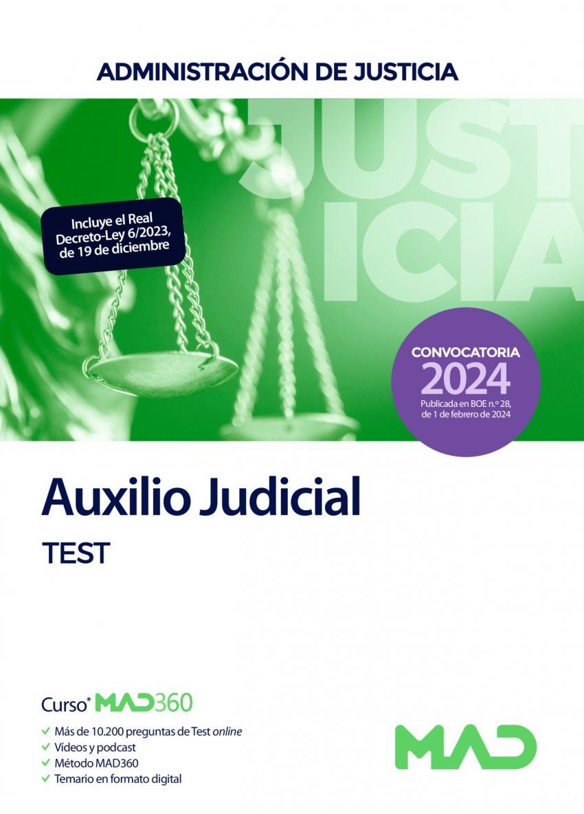 cuerpo auxilio judicial administracion justiciatest