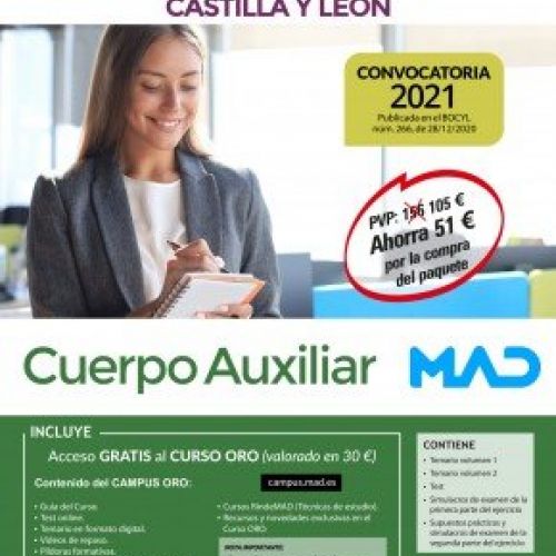 paquete ahorro auxiliar administrativo castilla y leon