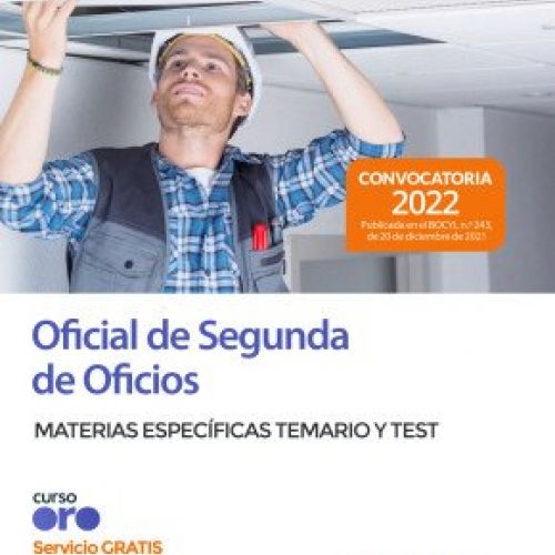 oficial segunda oficios comunidad castilla y leon temario y test materias especificas