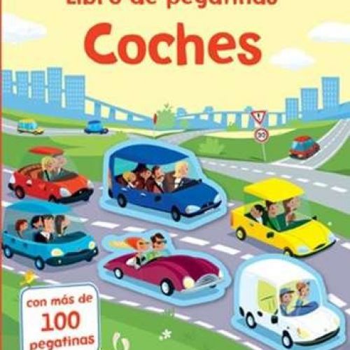 first sticker book cars cover spanish