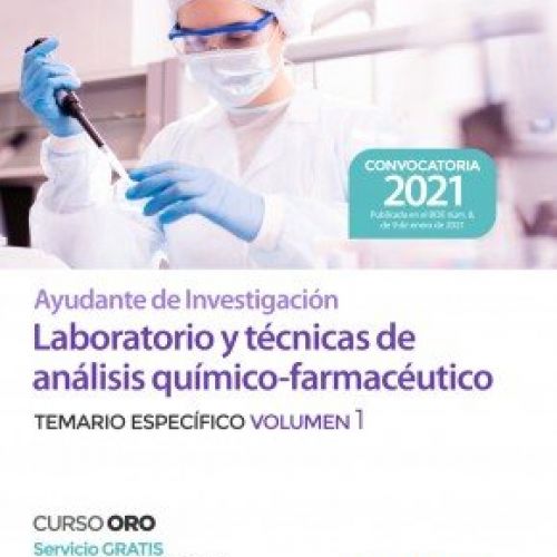 ayudante de investigacion de los organismos publicos de investigacion laboratorio y tecnicas de analisis quimico farmaceutico
