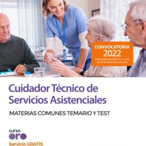 cuidador tecnico servicios asistenciales comunidad castilla y leon temario y test materias comunes